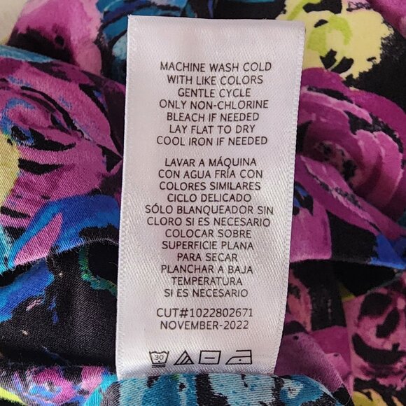 Ashely Park X RTR Womens Small Dress Mini Floral Strapless Multicolor Cocktail - Picture 9 of 10